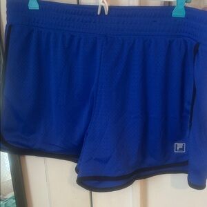 Fila Royal Blue Mesh Shorts with Black Trim